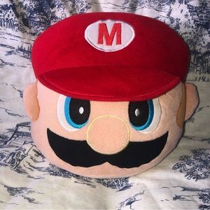 Super Mario Face Head Rest/ Neck Pillow For Vehicle